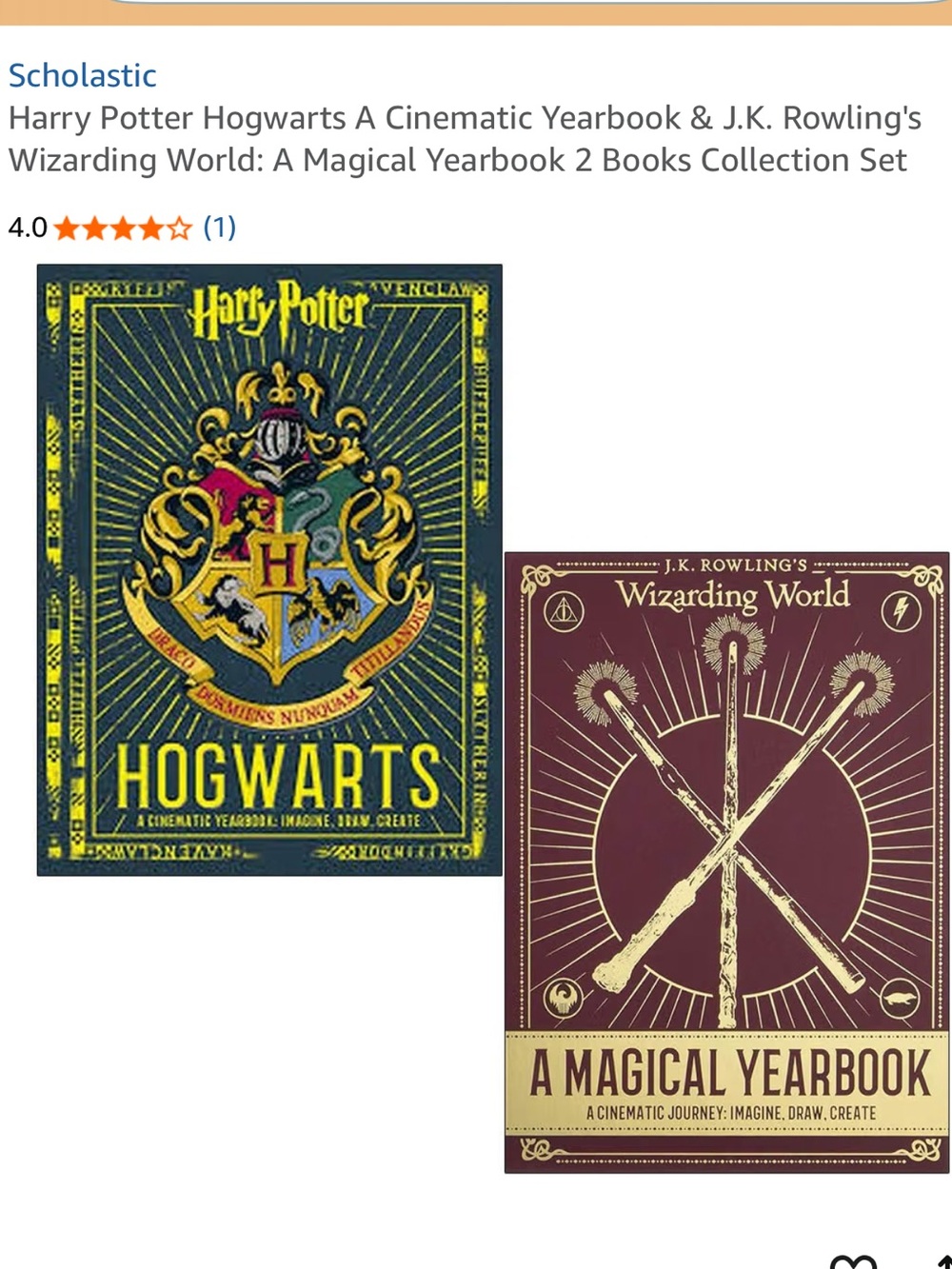 Warner Bros. Wizarding World Yearbook Set - Green, Maroon, Gold